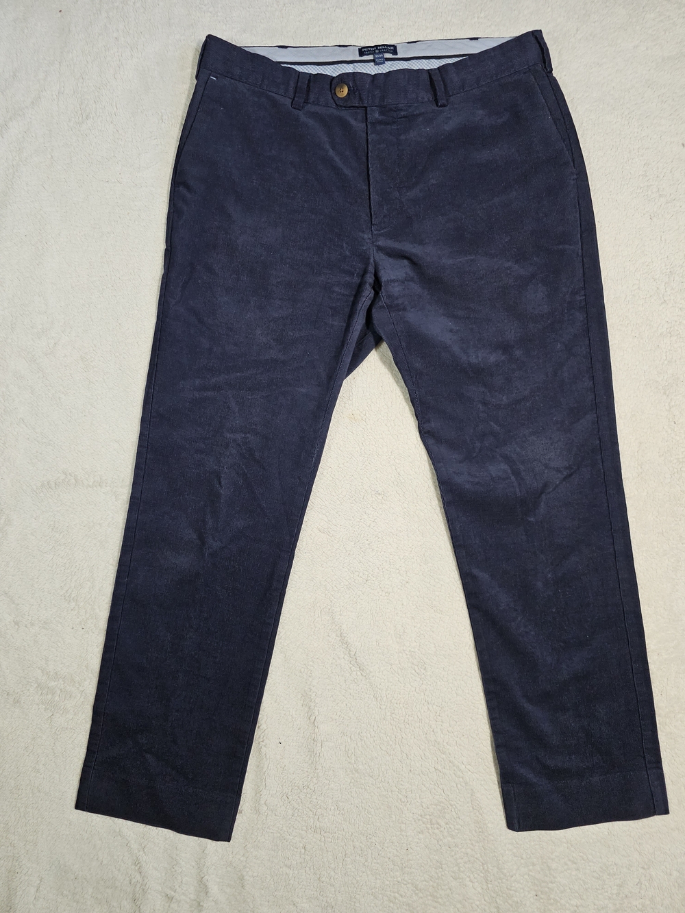 Peter Millar Mens 33x30 Crown Crafted Crisman Performance Corduroy Pants Blue